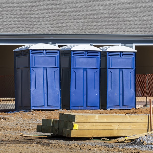 how do you ensure the portable toilets are secure and safe from vandalism during an event in Marilla